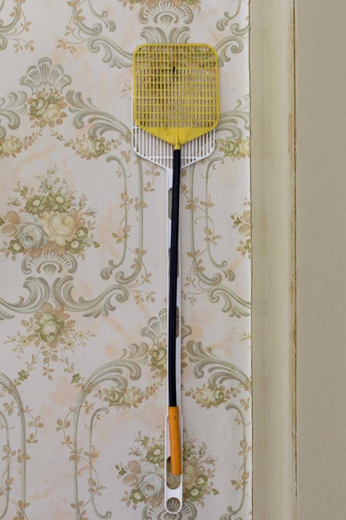 Historisch interieur; vliegenmepper