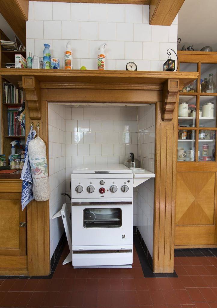 Historisch interieur; kooktoestel