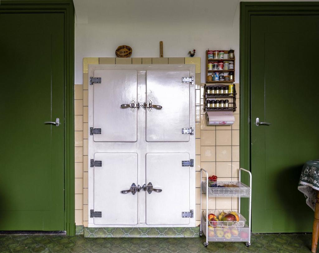 Historisch interieur; ijskast